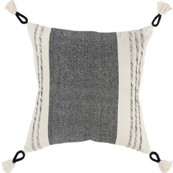 Black And White Block Loop Throw Pillow-Kirkland's Home Best