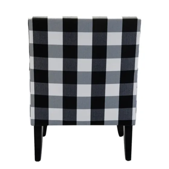 Black And White Buffalo Check Armchair-Kirkland's Home Cheap