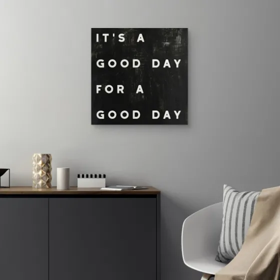 Black And White It'S A Good Day Canvas Art Print-Kirkland's Home Best Sale