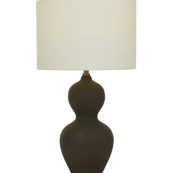 Black Ceramic Hourglass Simple Large Table Lamp-Kirkland's Home Hot