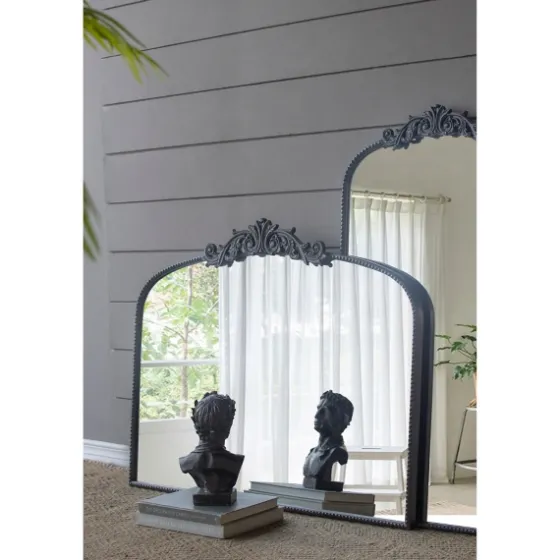 Black Floral Scroll Wall Mirror-Kirkland's Home Fashion