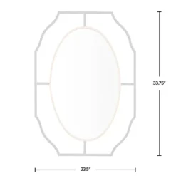 Black Gold Scalloped Oval Frame Wall Mirror-Kirkland's Home Clearance