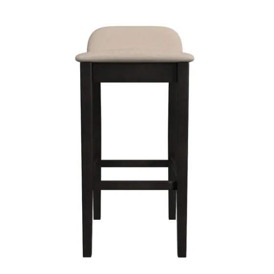 Black Lowback Padded Bar Stool-Kirkland's Home Best Sale