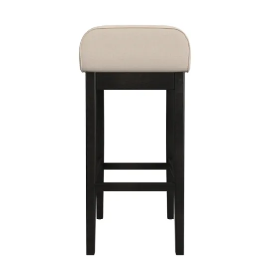 Black Lowback Padded Bar Stool-Kirkland's Home Best Sale