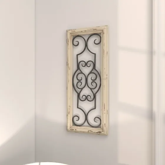 Black Metal Farmhouse Scroll Wall Plaque-Kirkland's Home Fashion