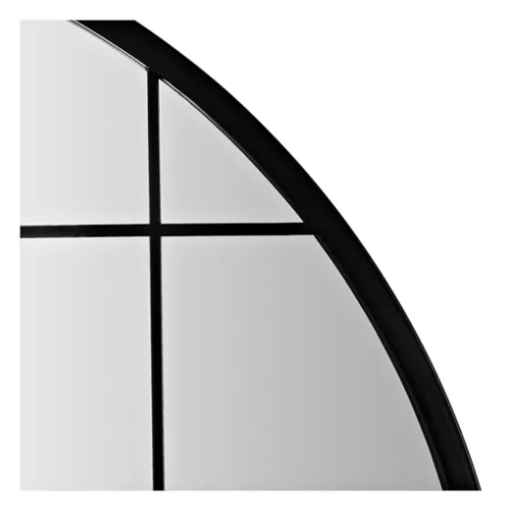 Black Metal Grid Frame Round Wall Mirror-Kirkland's Home Sale