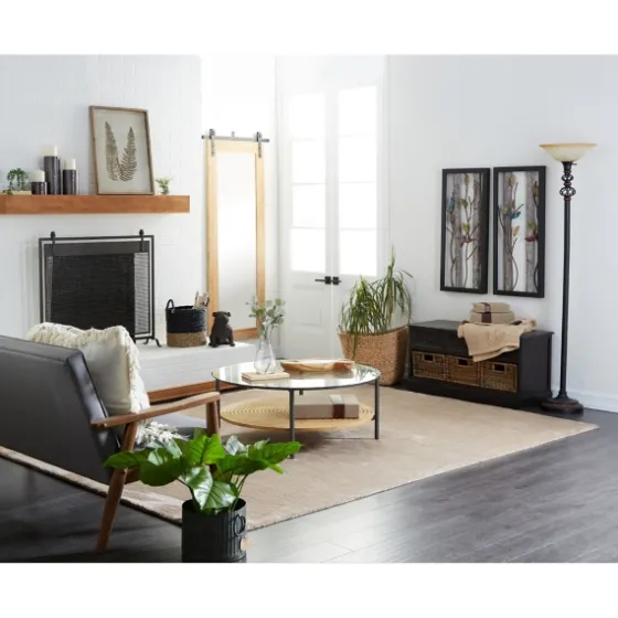 Black Metal Mesh Fireplace Screen-Kirkland's Home New