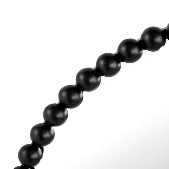 Black Metal Round Beaded Wall Mirror-Kirkland's Home Best
