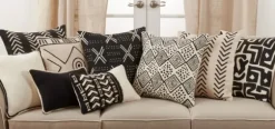 Black Mudcloth Cotton Throw Pillow-Kirkland's Home Discount