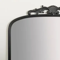 Black Ornate Scroll Bordeaux Wood Mirror-Kirkland's Home Online