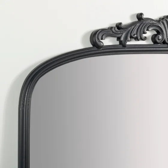 Black Ornate Scroll Bordeux Leaner Mirror-Kirkland's Home Cheap