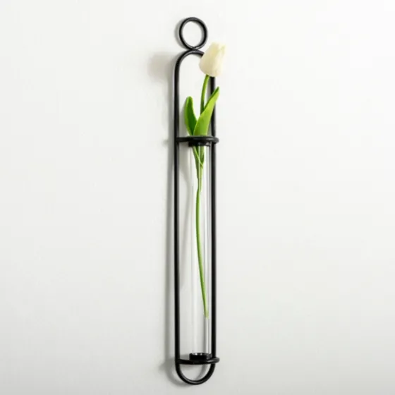 Black Singular Glass Wall Budvase-Kirkland's Home Store