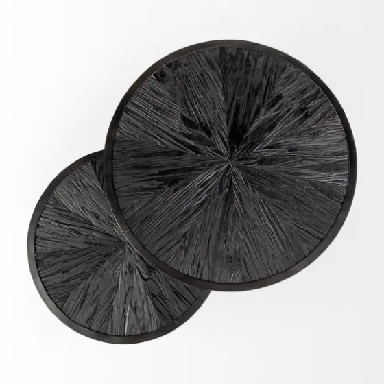 Black Starburst Nesting Accent Tables, Set Of 2-Kirkland's Home Best