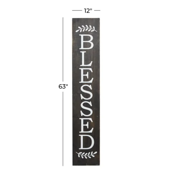 Black Wood Blessed Wall Plaque-Kirkland's Home Best Sale