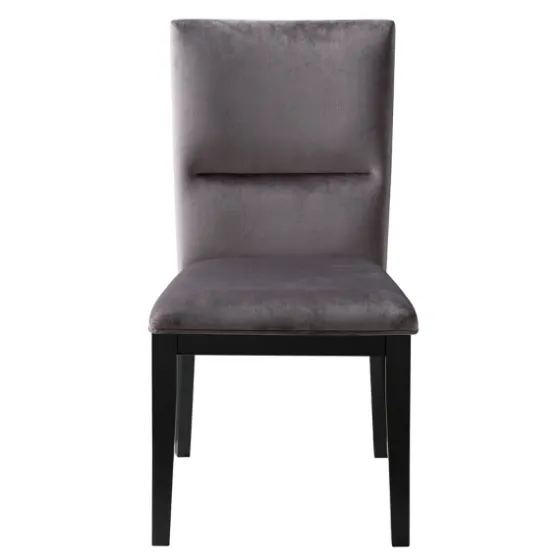 Black Wood Table And Gray Chair 5-Pc. Dining Set-Kirkland's Home Store