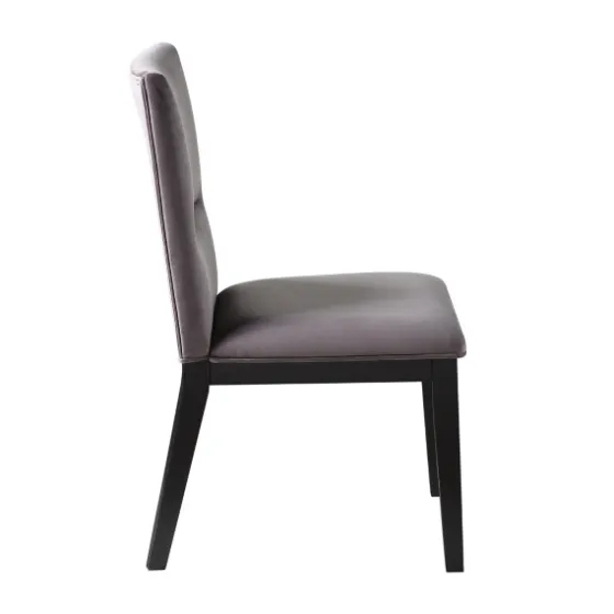 Black Wood Table And Gray Chair 5-Pc. Dining Set-Kirkland's Home Store
