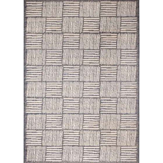 Blake Gray Cube Indoor/Outdoor Area Rug, 7X9-Kirkland's Home Shop