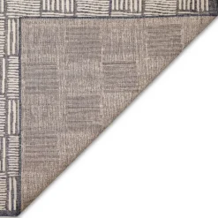 Blake Gray Cube Indoor/Outdoor Area Rug, 7X9-Kirkland's Home Shop