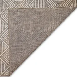 Blake Gray Zigzag Indoor/Outdoor Area Rug, 5X7-Kirkland's Home Discount