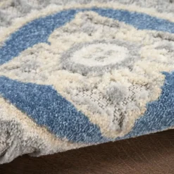 Blue And Gray Medallion Outdoor Area Rug, 6X9-Kirkland's Home Flash Sale