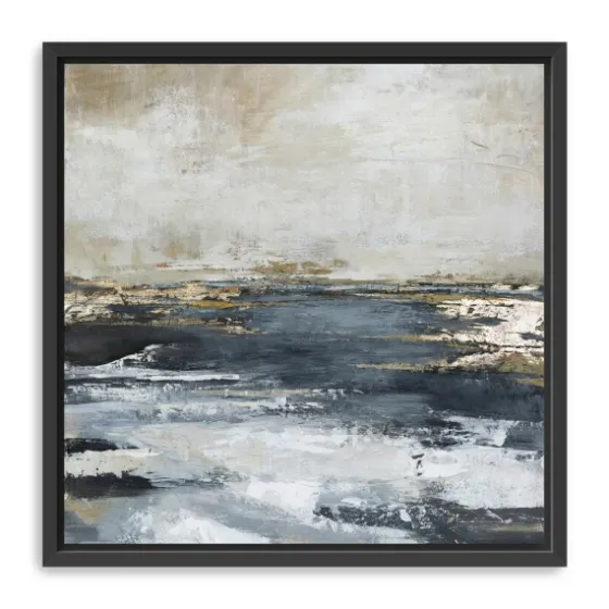 Blue Bay Framed Canvas Art Print, 30X30 In.-Kirkland's Home Fashion