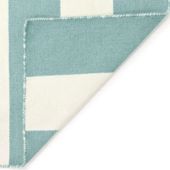 Blue Cabana Stripe Indoor/Outdoor Area Rug, 7X9-Kirkland's Home Best