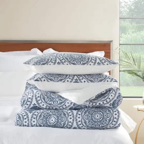 Blue Cloud Floral King 3-Pc. Comforter Set-Kirkland's Home Shop