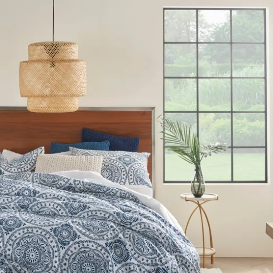 Blue Cloud Floral King 3-Pc. Comforter Set-Kirkland's Home Shop