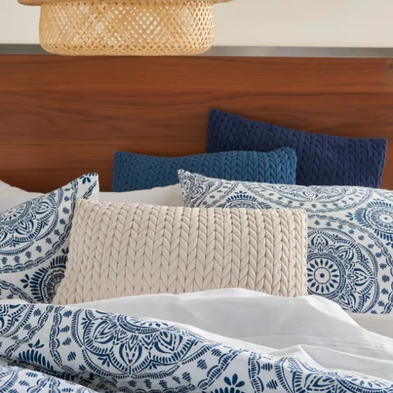 Blue Cloud Floral King 3-Pc. Comforter Set-Kirkland's Home Shop