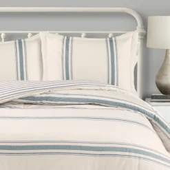 Blue Farmhouse 3-Pc. Full/Queen Comforter Set-Kirkland's Home Flash Sale