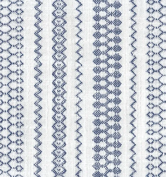 Blue Farmhouse Stripe Swoop Accent Chair-Kirkland's Home Outlet