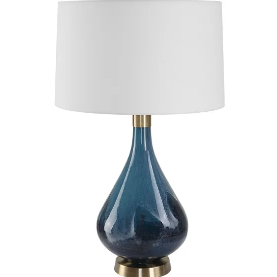 Blue Glass Teardrop Table Lamp-Kirkland's Home Online