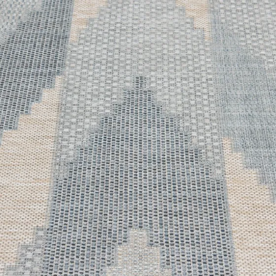 Blue Malibu Arrows Outdoor Area Rug, 7X9-Kirkland's Home Hot