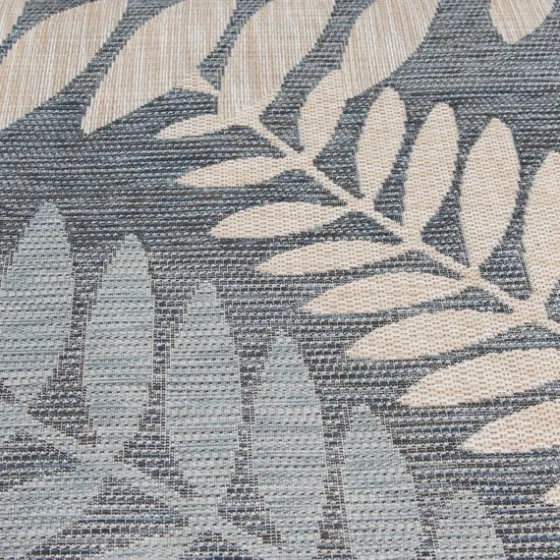 Blue Malibu Leafy Outdoor Area Rug, 7X10-Kirkland's Home Discount