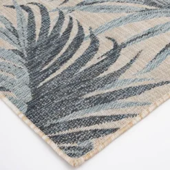 Blue Malibu Palms Outdoor Area Rug, 7X9-Kirkland's Home Flash Sale