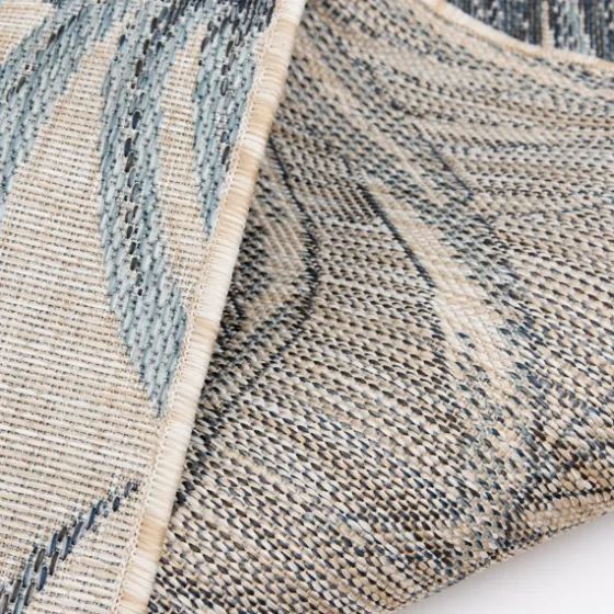 Blue Malibu Palms Outdoor Area Rug, 7X9-Kirkland's Home Flash Sale