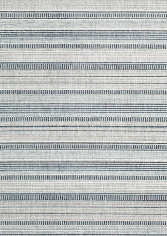 Blue Malibu Stripes Outdoor Area Rug, 7X10-Kirkland's Home Cheap