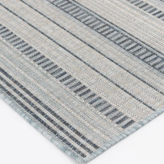 Blue Malibu Stripes Outdoor Area Rug, 7X10-Kirkland's Home Cheap