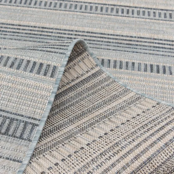 Blue Malibu Stripes Outdoor Area Rug, 7X10-Kirkland's Home Cheap