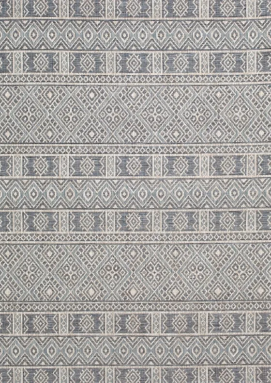 Blue Malibu Tribal Outdoor Area Rug, 7X9-Kirkland's Home Best Sale