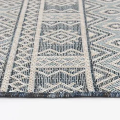 Blue Malibu Tribal Outdoor Area Rug, 7X9-Kirkland's Home Best Sale