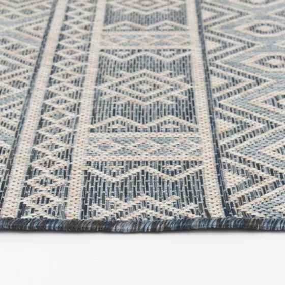Blue Malibu Tribal Outdoor Area Rug, 7X9-Kirkland's Home Best Sale