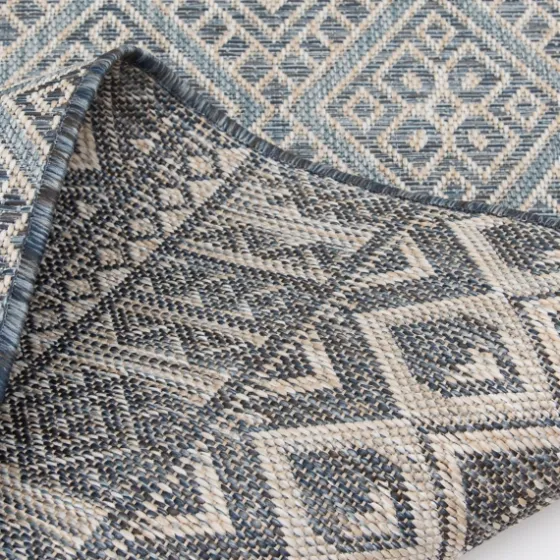 Blue Malibu Tribal Outdoor Area Rug, 7X9-Kirkland's Home Best Sale