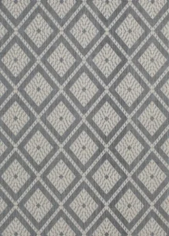 Blue Malibu Woven Diamond Outdoor Area Rug, 7X9-Kirkland's Home Store