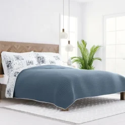Blue Patchwork Reversible 2-Pc. Twin Quilt Set-Kirkland's Home Best Sale