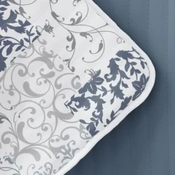 Blue Patchwork Reversible 3-Pc. King Quilt Set-Kirkland's Home Shop