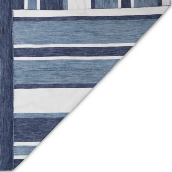 Blue Shades Striped Indoor/Outdoor Area Rug, 7X9-Kirkland's Home Hot