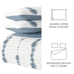 Blue Shibori Reversible 3-Pc. King Quilt Set-Kirkland's Home Online