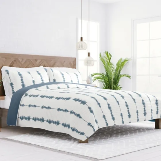 Blue Shibori Reversible 2-Pc. Twin Quilt Set-Kirkland's Home Best Sale