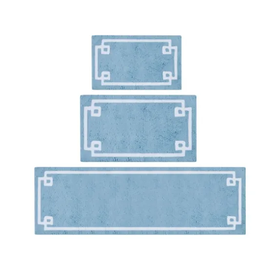 Blue Simple Trim Cotton Tufted Bath Mat, 30 In.-Kirkland's Home Best